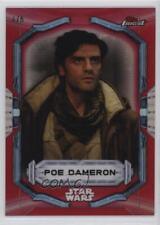 2022 Topps Finest Star Wars Red Refractor 4/5 Poe Dameron #73 05na picture