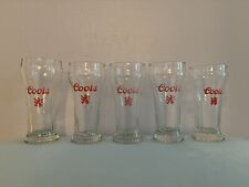 Vintage 8 oz Coors pilsner glasses - set of 5 picture