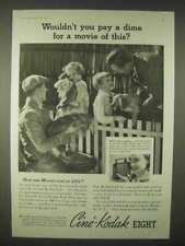 1935 Cine-Kodak Eight Movie Camera Ad - Pay a Dime? picture