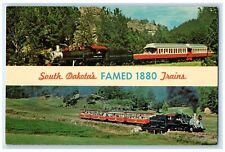 South Dakota's Fames 1880 Trains Keystone SD Dual View Vintage Postcard picture