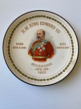 H.M. King Edward VII Plate, with Birth, Death and Accession Dates   1910 picture