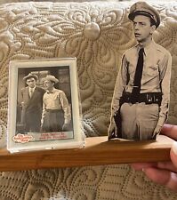 1990 ANDY GRIFFITH SHOW Barney Fife card #142 Unusual Display On Wood Vintage picture