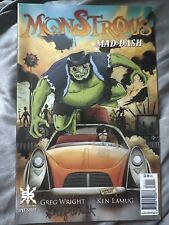 Monstrous Mad Dash Comic Book By Greg Wright Signed picture