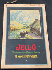 Antique 1922 JELL-O Advertising Recipe Booklet. picture
