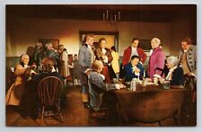Jolly Gathering in the Raleigh Tavern Apollo Room Williamsburg VA Postcard 1928 picture