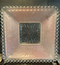 Vintage Pink Square Ceiling Shade with Hobnail Edges ￼11.25” picture
