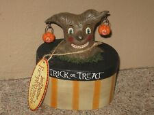 Enesco Janell Berryman's Pumpkinseeds Folk Art Figurine- Halloween Box- Hang Tag picture