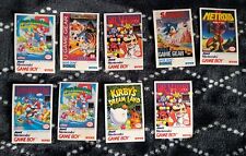 Nintendo Amurol Game Boy 9 Cards Great Shape Rare Collectible Video Game Cards picture