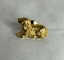 Vintage AVON Gold Tone Cavalier King Charles/Cocker Spaniel Tie Tack/Lapel Pin picture