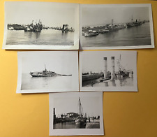 5 WW2/II Era Photos ~ Military, Boats, Sinking Ships, Marina, Wharf picture