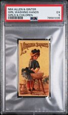 1886 N64 Allen & Ginter Girls & Children (PSA 4 VG/EX) Girl Washing Hands picture