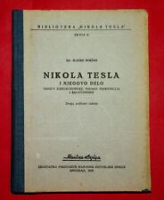TESLA 1950 NIKOLA TESLA AND HIS WORK BY SLAVKO BOKSAN EXTREMELY RARE EXYU BOOK picture
