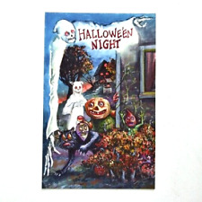 Matthew Kirscht Halloween Postcard  2023  Halloween Night  Signed  # 7/75 picture
