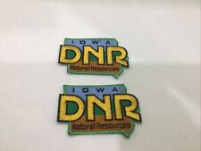 Lot Of 2 Iowa Department of Natural Resources DNR Older Style Patch ++ IA picture