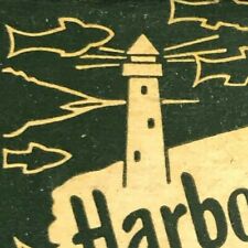 Scarce 1940's-50's Full Matchbook Harbor House Restaurant San Diego Fish Anchor picture