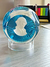 RARE George Washington 1977 Baccarat Franklin Mint Crystal Paper Weight picture