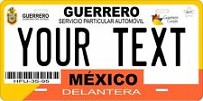 Guerrero 2012 Mexico License Plate Personalized Car Auto Bike Motorcycle Tag picture