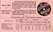 RARE 1880s Jas G Butler Tobacco Good Victorian Advertising Salesman Price Guide picture