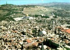 Aerial View, Jerusalem, Israel chrome Postcard picture