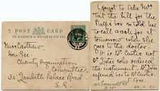 GB 1902 MEDICAL KE7 STATIONERY CARD SOUTH KENSINGTON MESSAGE PHELPS BOX +DOCTORS picture