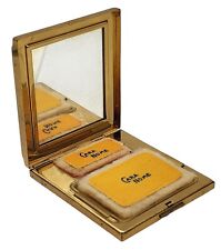 Vintage CARA NOME Gold Tone Compact Case with Mirror NEVER USED Radiance picture