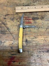 Vintage Kabar yellow pocketknife 3.25” two blade  picture