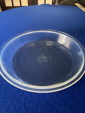 Fry Ovenglass pie plate 1919 Pat.-10”. 1.5” Deep picture
