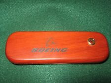 Boeing WOODEN(Solid Oak)Pen Holder(Folding) 6.75