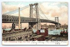 Postcard Williamsburg Bridge New York City UDB c.1907 picture