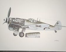 WWII 6 John Batchelor Messerschmitt 109G-6/R6 Technical Drawing picture
