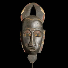 African Masks Antiques Tribal Face Vintage Carved Wood Hanging Guro Masks -7548 picture