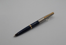 Parker 45 Dark Blue & Brushed Stainless Cap Fountain Pen picture