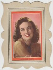 Katherine Booth 1950s Guillen PAPER STOCK Trading Card in Cardboard Frame E2 picture