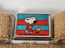 VTG Snoopy and Woodstock Peanuts 1960s Magnet Closure Childs Belt  picture