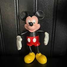 Vintage Disney Mickey Mouse Hard Plastic Posable Moveable Figure picture