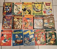 LOT OF 15 VINTAGE DELL COMICS BOOKS BUGS BUNNY Donald Duck Looney Tunes Whitman picture