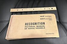 WWII Recognition Pictorial Manual of Naval Vessels, 1943, War & Navy Dept picture