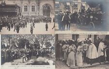 SPAIN ROYALTY King Alphonse XIII visit 1905 Paris 180 Vintage Postcards (L5955) picture