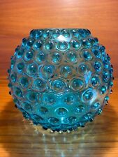 Antique Hobbs Brockunier Co. Sapphire Blue Hobnail Bowl/Globe/Vase picture