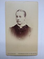 CDV Young Lady Brooch Fashion Portrait by A & G Taylor London picture