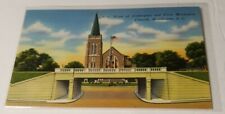 Vintage 1940's postcard view of underpass First Methodist Church Henderson NC picture