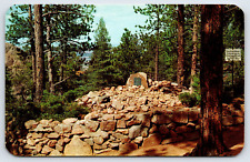 Colorado Springs CO-Colorado, Helen Hunt Jackson Grave Site Seven Falls Postcard picture