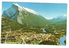 Postcard Canada Banff Mount Rundle Canadian Rockies Birds Eye View picture