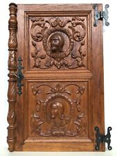 Stunning Neo Renaissance Door panel Carved all over with faces 2 picture