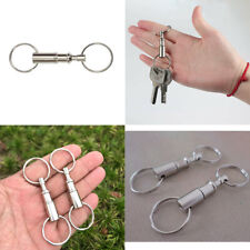 US 10-20 Pcs Handy Basics Quick Release Key Detachable Pull Apart Ring Keychain picture