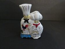 Cute Vintage ,Dennis East 2-Chef Ceramic Napkin Holder picture