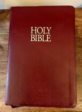 Holy Bible -Giant Print- Column Reference -Concordance -Red Letter- Leather KJV picture