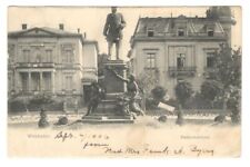 1906 Bismarck Monument Postcard, Wiesbaden Germany to Wilberforce OH picture