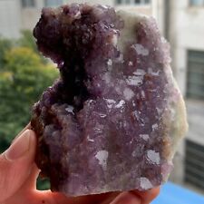 323G Rare Natural Fluorite Quartz Crystal Freeform Mineral Specimen Healing picture