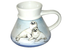 Vintage Otagiri Seal Pup Mug Cup  Hand Painted Unique    (Z) picture